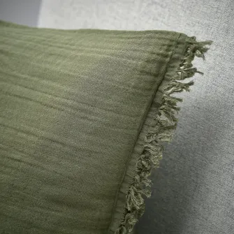 IKEA VALLKRASSING Fata perna, gri-verde, 50x50 cm