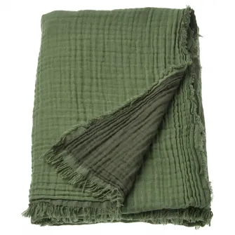 IKEA VALLKRASSING Patura, gri-verde, 150x200 cm