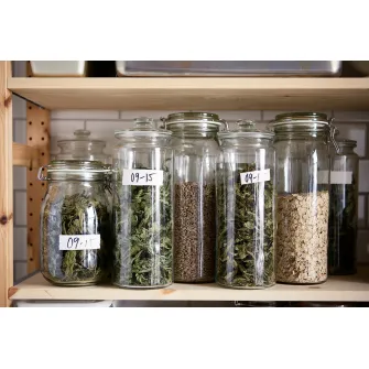 IKEA VARDAGEN Borcan cu capac, sticla transparenta, 1.8 l