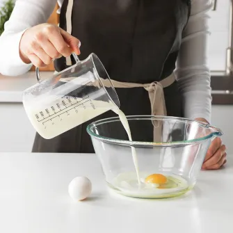 IKEA VARDAGEN Cana masurare, sticla, 1.0 l