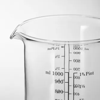 IKEA VARDAGEN Cana masurare, sticla, 1.0 l