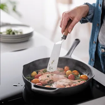 IKEA VARDAGEN Spatula, inox/fag, 30 cm