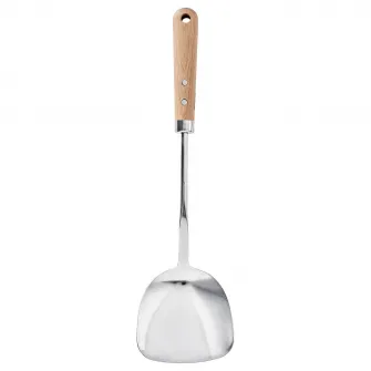 IKEA VARDAGEN Spatula wok, inox/fag, 36 cm