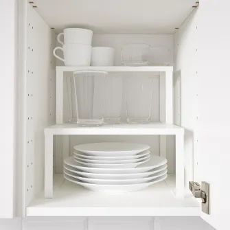 IKEA VARIERA Polita/organizator, alb, 32x13x16 cm