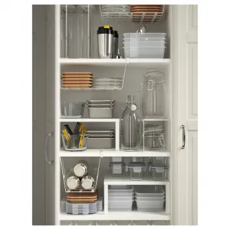 IKEA VARIERA Polita/organizator, alb, 32x13x16 cm