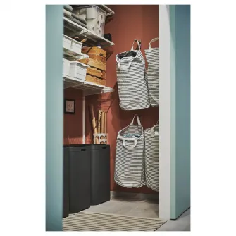 IKEA VARIERA Suport pungi plastic, alb