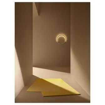 IKEA VARMBLIXT Aplica LED, alb metal/cerc