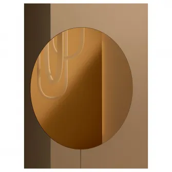 IKEA VARMBLIXT Aplica LED perete/oglinda, intensitate reglabila/bronz rotund