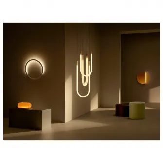 IKEA VARMBLIXT Aplica LED perete/oglinda, intensitate reglabila/bronz rotund