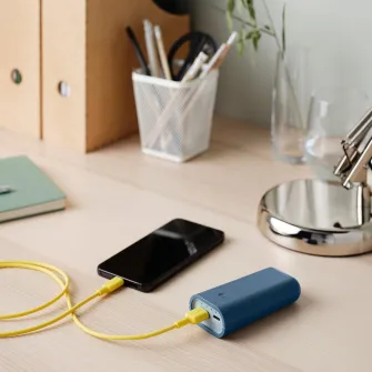 IKEA VARMFRONT Incarcator portabil, albastru, 5200 mAh