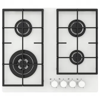 IKEA VASASTAN Plita pe gaz, IKEA 500 sticla/alb, 59 cm