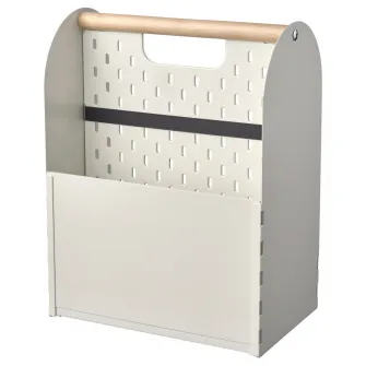 IKEA VATTENKAR Organizator birou, alb, 33x21x43 cm