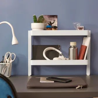 IKEA VATTENKAR Polita desktop, alb, 49x15 cm