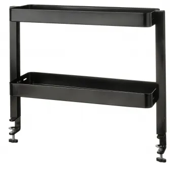 IKEA VATTENKAR Polita desktop, negru, 49x15 cm