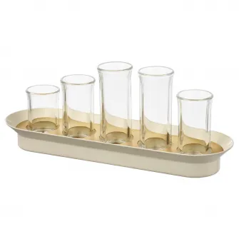 IKEA VATTENKRASSE Set de propagare, sticla transparenta ivoriu/auriu