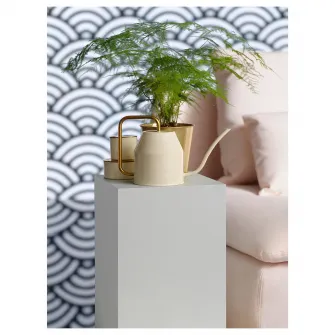 IKEA VATTENKRASSE Stropitoare, ivoriu/auriu, 0.9 l