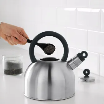 IKEA VATTENTÄT Ceainic, inox/negru, 2 l