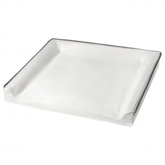 IKEA VÄDRA Husa saltea copii, alb, 75x74 cm