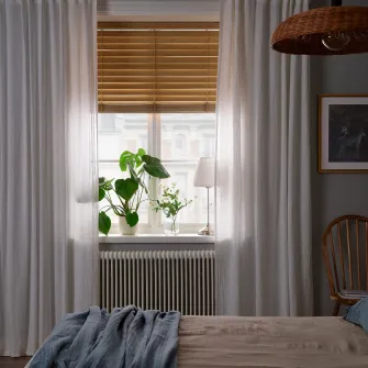 IKEA VECKLARFLY Jaluzele venetiene, bambus, 140x155 cm