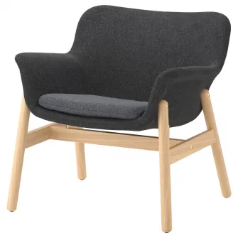 IKEA VEDBO Fotoliu, Gunnared gri inchis