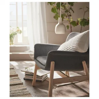 IKEA VEDBO Fotoliu, Gunnared gri inchis