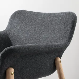 IKEA VEDBO Fotoliu, Gunnared gri inchis