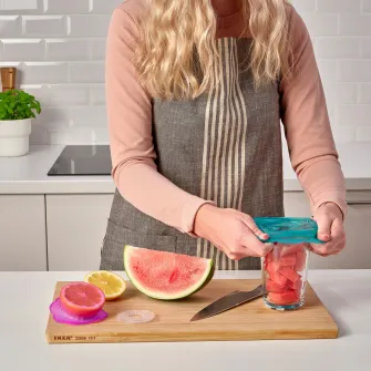 IKEA ÖVERMÄTT Capac recipient alimente, 3buc., silicon multicolor