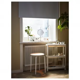 IKEA VESKEN Carucior, alb, 54x18x71 cm