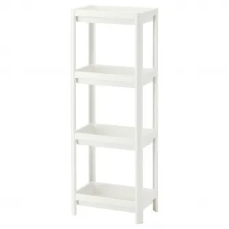 IKEA VESKEN Etajera, alb, 37x23x101 cm