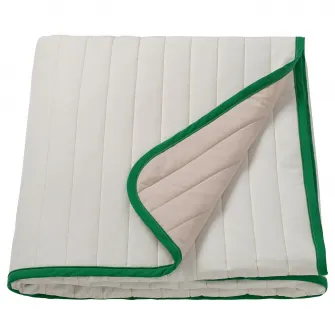 IKEA VETEJORDFLY Cuvertura, alb/bej, 160x250 cm