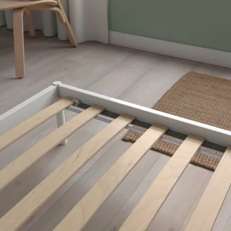 IKEA VEVELSTAD Cadru pat, alb, 140x200 cm