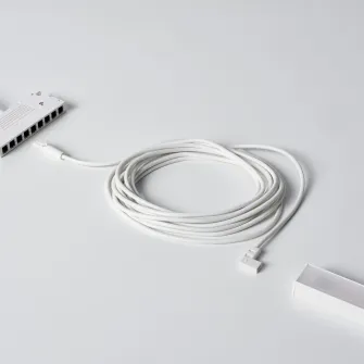 IKEA VÅGDAL Cablu conector, alb, 3.5 m