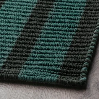 IKEA VÄGSKYLT Covor de intrare, albastru-verde/negru, 40x60 cm