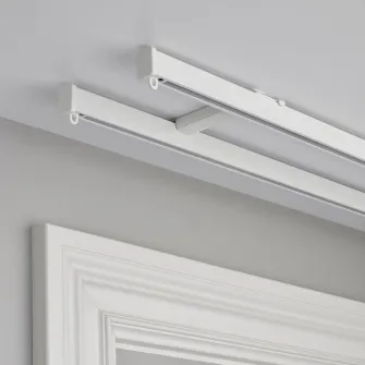 IKEA VIDGA Consola tavan pentru 2 sine perete, alb