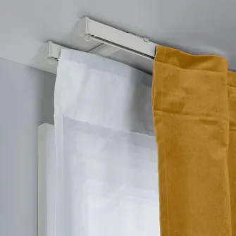 IKEA VIDGA Consola tavan pentru 2 sine perete, alb
