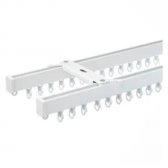 IKEA VIDGA Set 2 sine perdea pentru tavan, alb