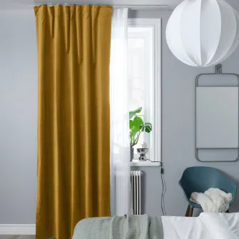 IKEA VIDGA Set 2 sine perdea pentru tavan, alb