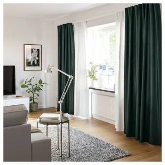 IKEA VIDGA Set perete 2 sine, alb