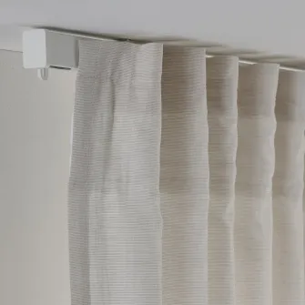 IKEA VIDGA Sina perdea, accesorii plafon incluse/alb, 140 cm