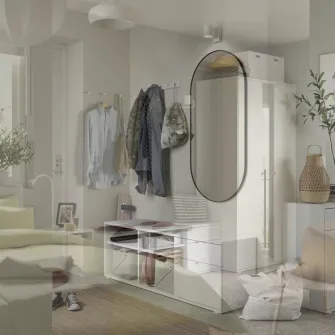 IKEA VIHALS Comoda TV, alb, 146x37x50 cm