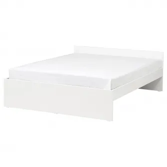 IKEA VIHALS Cadru pat, alb/Lindbåden, 140x200 cm