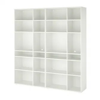 IKEA VIHALS Combinatie etajera, alb, 190x37x200 cm