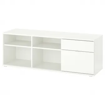 IKEA VIHALS Comoda TV, alb, 146x37x50 cm