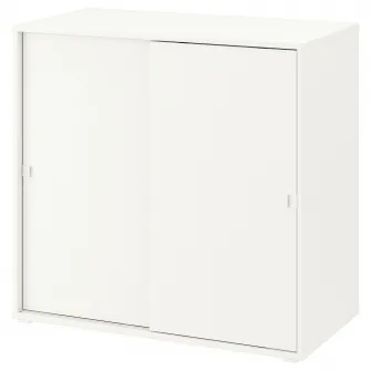 IKEA VIHALS Corp cu usi glisante, alb, 95x47x90 cm