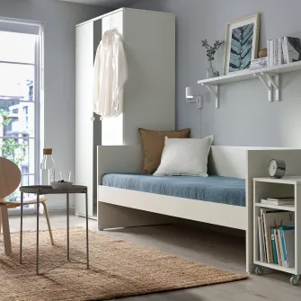 IKEA VIHALS Divan cu 1 saltea, alb/Ågotnes ferma, 80x200 cm