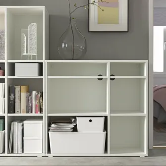 IKEA VIHALS Etajera cu 4 polite, alb, 95x37x90 cm