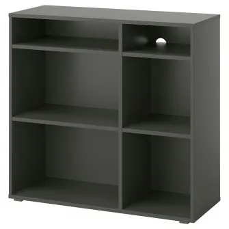 IKEA VIHALS Etajera cu 4 polite, gri inchis, 95x37x90 cm