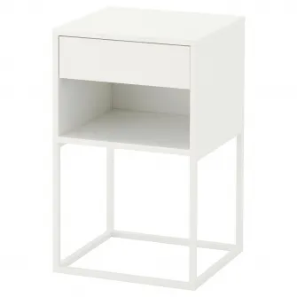IKEA VIKHAMMER Noptiera, alb, 40x39 cm