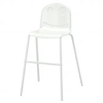 IKEA VILDGÅS Scaun junior, alb/alb