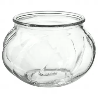 IKEA VILJESTARK Vaza, sticla transparenta, 8 cm